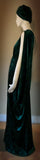Gorgeous Grecian Goddess Velvet Gown and matching turban.