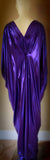 metallic royal purple Grecian Goddess Gown