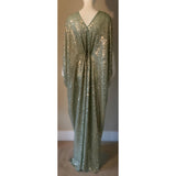 Grecian Goddess Gown-pale green sheer sequin mesh-red carpet gown,drag,burlesque
