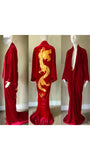 Red Velvet Dragon Robe-substance dragon robe- Glamour-Boudoir-Burlesque-Gift-Mothers day