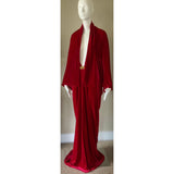 Red Velvet Dragon Robe-substance dragon robe- Glamour-Boudoir-Burlesque-Gift-Mothers day