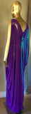 Grecian Goddess Gown-purple/violet iridescent sequin and sheer mesh