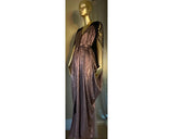 Grecian Goddess Gown-blush molten metallic-special occasion gown-evening gown-bridal-drag-burlesque gown