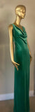 velvet wiggle gown with matching fur trimmed cape