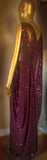 Merlot Wine Sequin Grecian Goddess Gown- handmade-deep wine sequin mesh grecian goddess-gown-red carpet gown-bridal-drag-burlesque gown